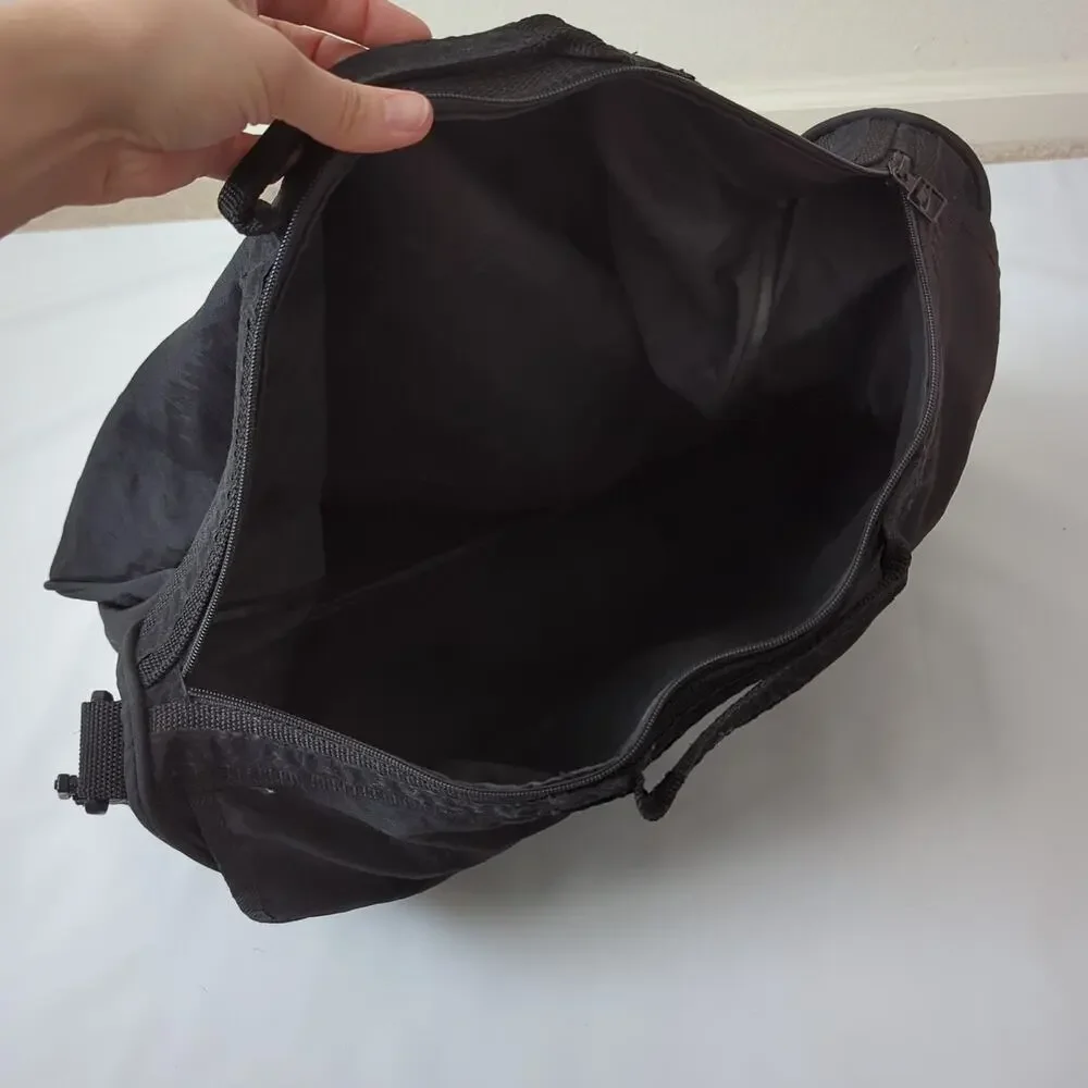 Vintage Nike Retro 90s 80s Messenger‎ Bag Crossbody Duffle Briefcase Black Large